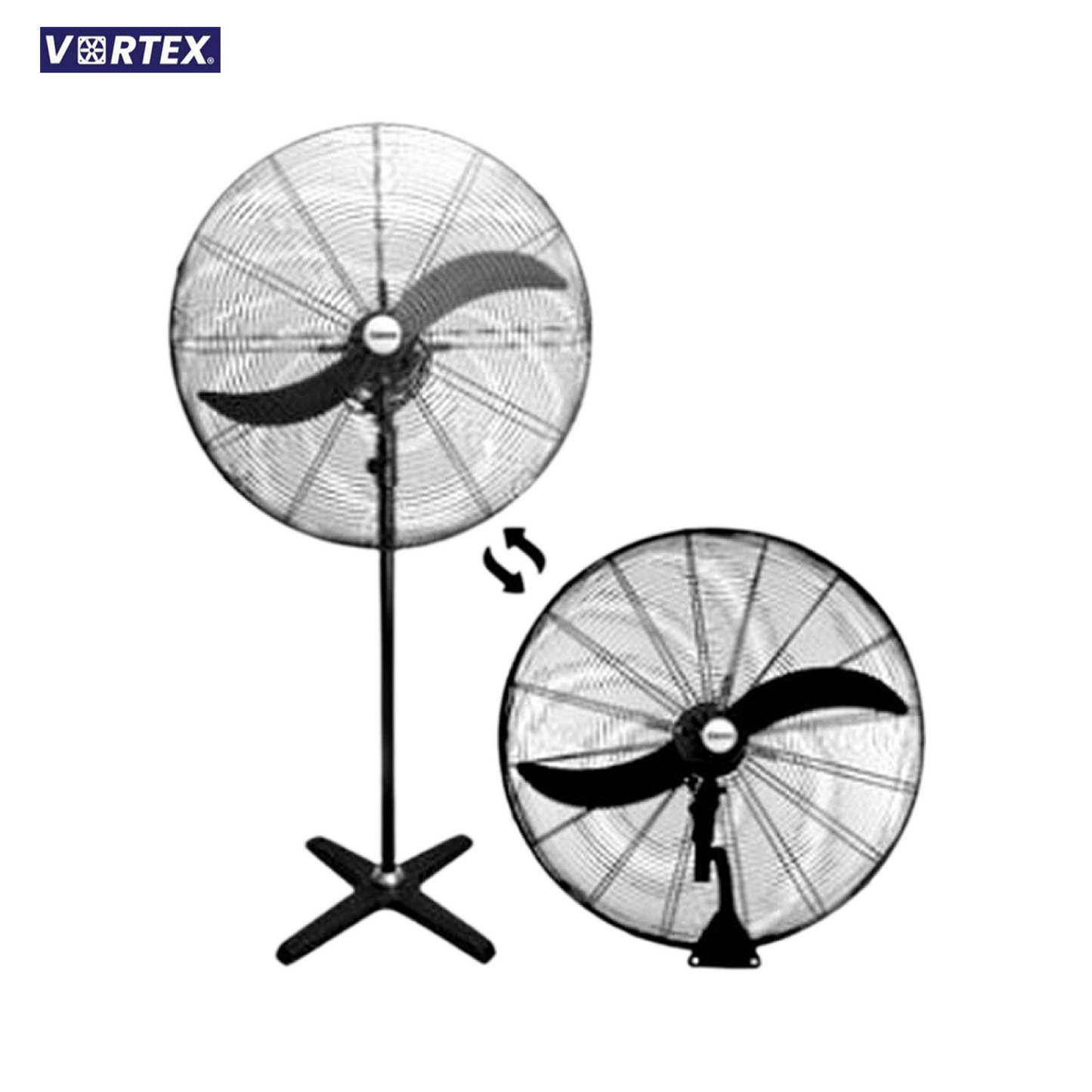26" HEAVY-DUTY INDUSTRIAL (2 IN 1) PEDESTAL FAN