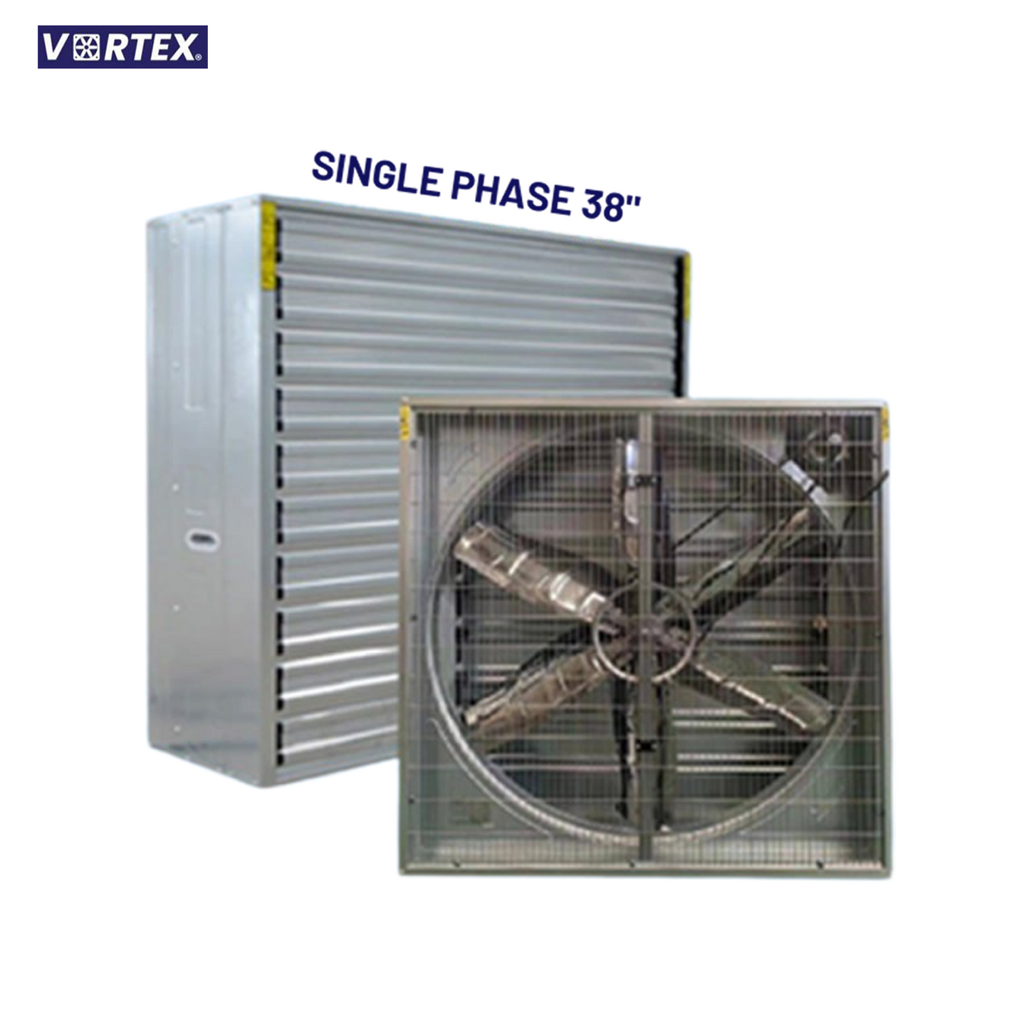 38" 1 PHASE INDUSTRIAL EXHAUST FAN VORTEX BRAND