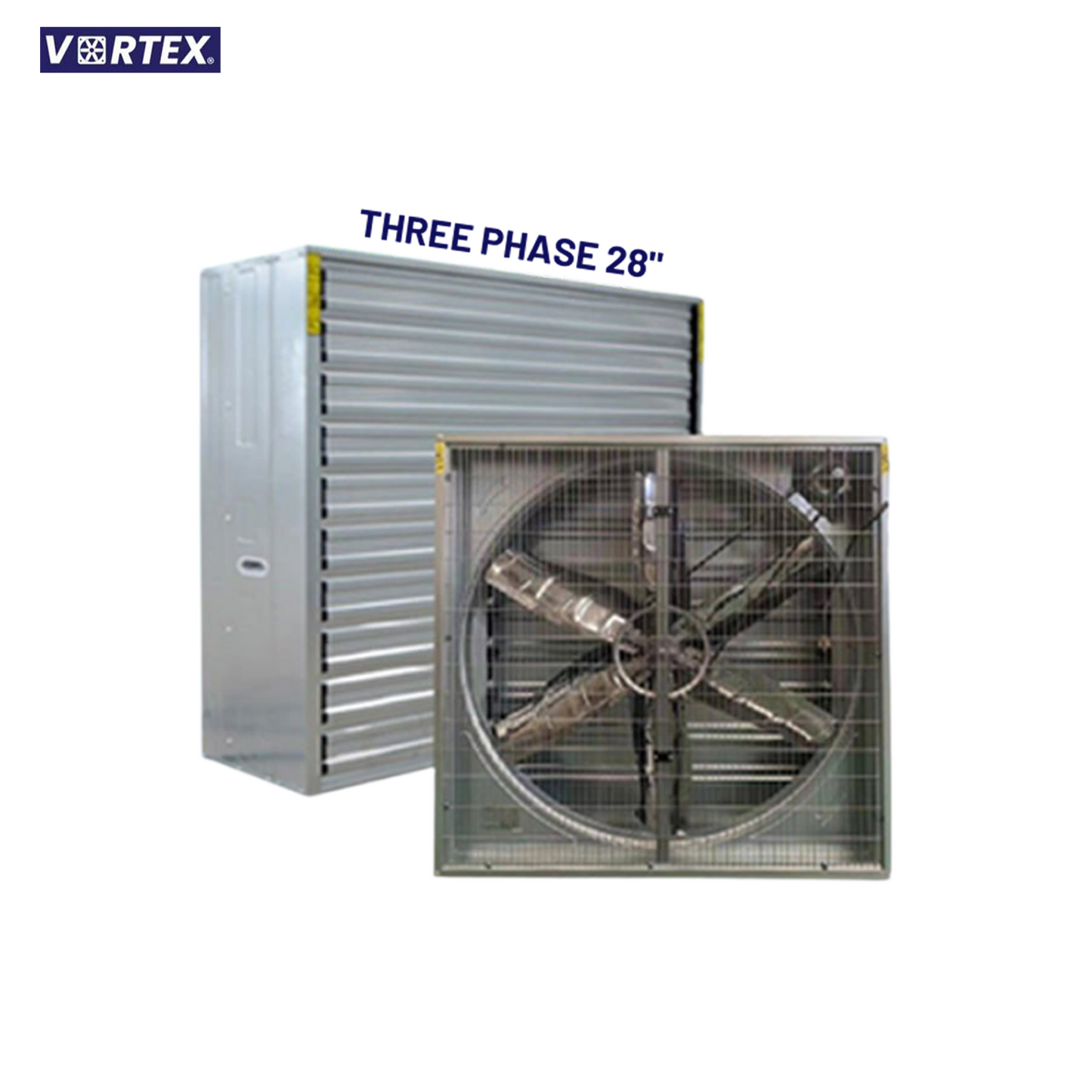28" 3 PHASE INDUSTRIAL EXHAUST FAN VORTEX BRAND